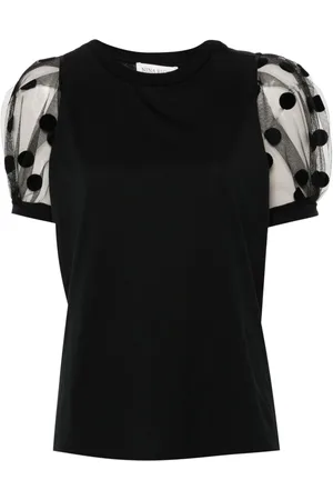 Nina Ricci Flocked-detail T-shirt