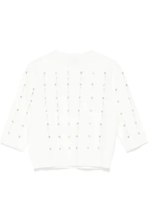 Liu Jo Crystal-embellished knitted top