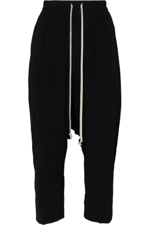 Rick Owens Drop-crotch cropped trousers