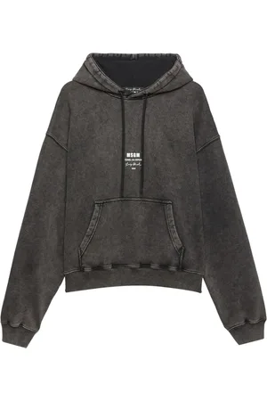 Msgm Helmet print drawstring hoodie
