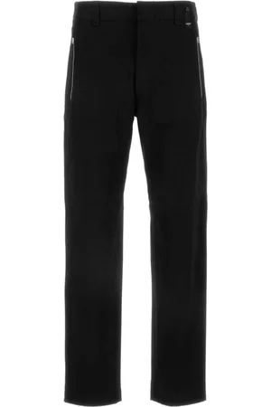 Fendi Zucca-panelled straight-legged trousers