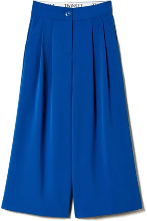 Twin-Set Flannel palazzo trousers