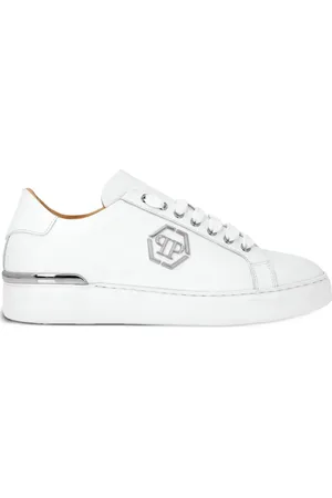 Philipp Plein Lo-Top Leather Sneakers