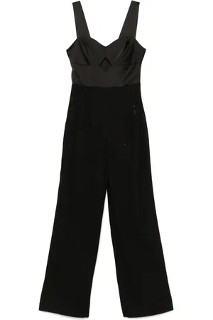 Twin-Set Sequin-pinstripe jumpsuit