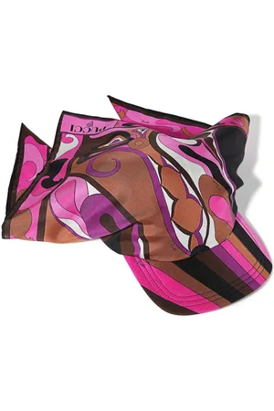Puccini Orchidee-print silk-twill cap