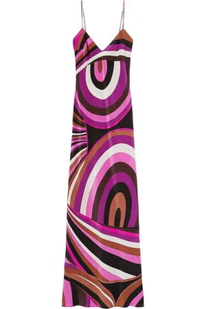 Puccini Iride-print silk dress