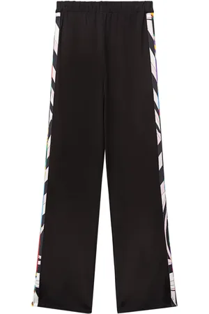 Puccini Abstract-print trim trousers