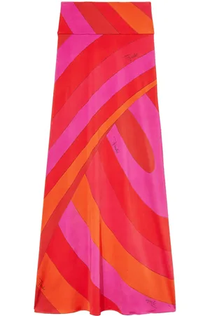 Puccini Iride-print long skirt