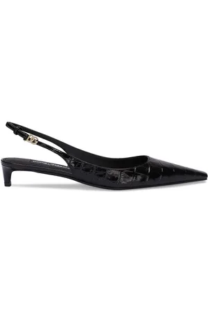 Dolce & Gabbana 40mm croc-effect slingback pumps