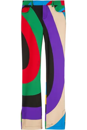 Puccini Iride-print trousers