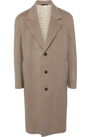 MAN ON THE BOON. Wool-blend single-breasted coat