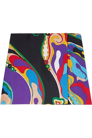 Puccini Orchidee-print silk mini skirt