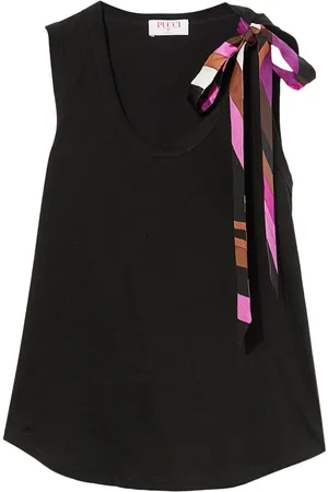 Puccini Scoop-neck jersey tank top