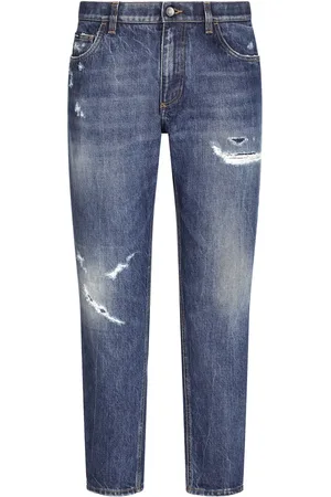 Dolce & Gabbana Ripped straight-leg jeans