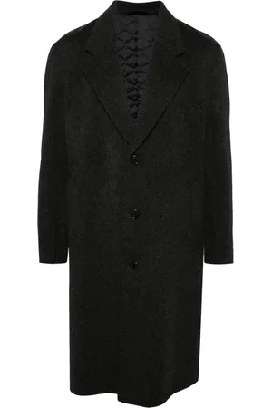 MAN ON THE BOON. Wool-blend single-breasted coat