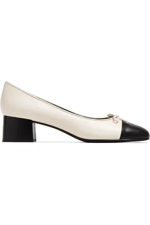 Tory Burch 45mm cap-toe leather pumps