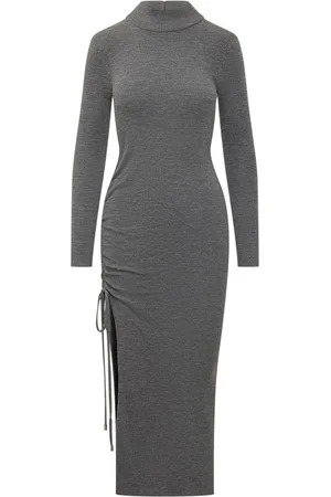 Michael Kors Ruched-detail midi dress