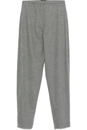 Emporio Armani Mélange-effect trousers