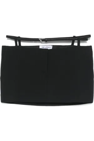 The Attico Double-waisted mini skirt