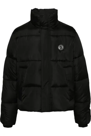 Roberto Cavalli Appliqué-logo padded jacket