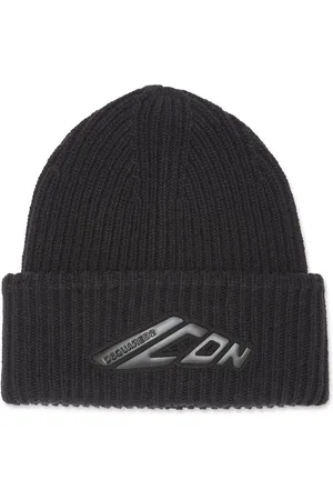 Dsquared2 Icon ribbed-knit beanie