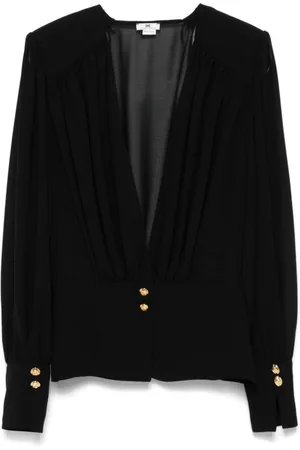 Elisabetta Franchi Georgette peplum blouse