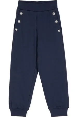 Balmain Engraved-buttons trousers