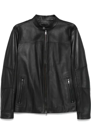 Michael Kors Mock-neck biker jacket