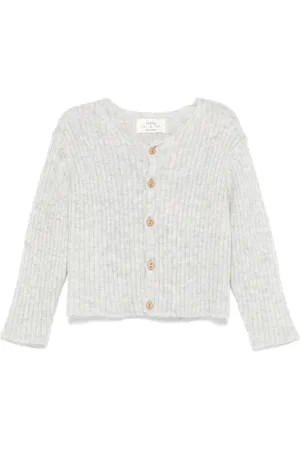 TEDDY & MINOU Ribbed-knit cardigan