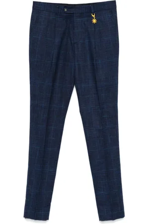 Manuel Ritz Plaid-check trousers