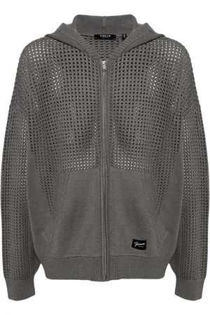 FIVE CM Open-knitted hooded cardigan