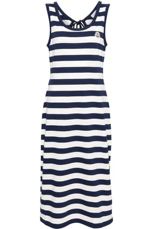 Moncler Striped midi dress