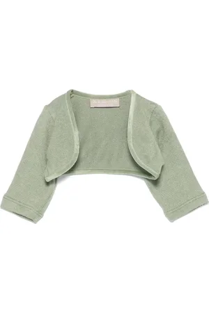 LA STUPENDERIA Velvet-trim cardigan