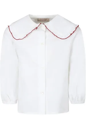 LA STUPENDERIA Ruffle-trimmed shirt