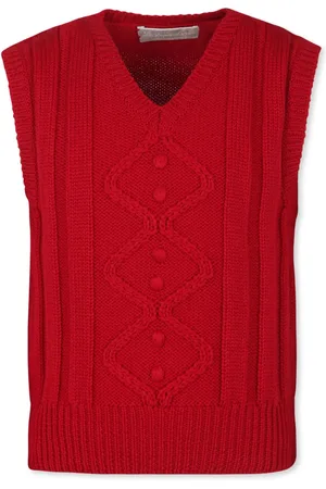 LA STUPENDERIA Cable-knit vest