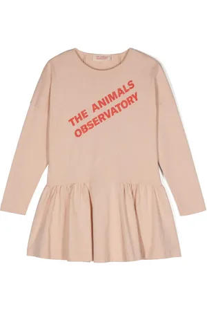 The Animals Observatory Walrus logo-print dress