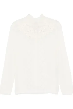 Twin-Set Lace-detail sweater