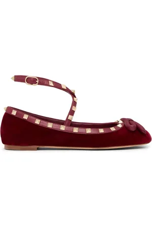 VALENTINO GARAVANI Rockstud strappy ballets