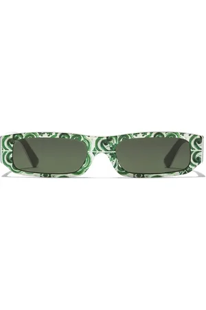 Dolce & Gabbana Maiolica rectangle-frame sunglasses