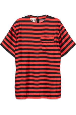 Plan C Striped satin mini dress