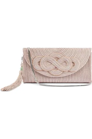 SHANGHAI TANG Braided Knot clutch bag