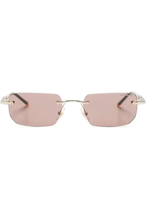 Montblanc Rimless rectangle-frame sunglasses