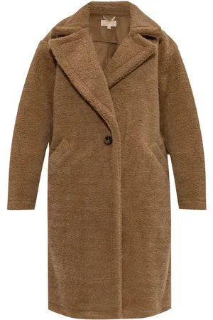 Michael Kors Faux-shearling single-breasted coat