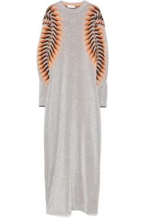 Paco rabanne Lurex jacquard maxi dress