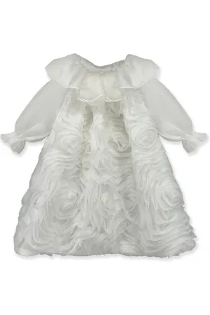 LA STUPENDERIA Floral appliqué dress