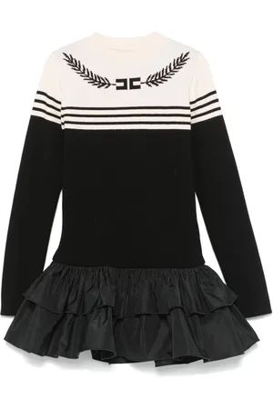 Elisabetta Franchi Logo-jacquard dress