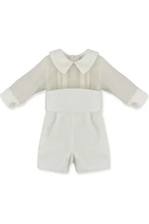 LA STUPENDERIA Long-sleeve cotton romper