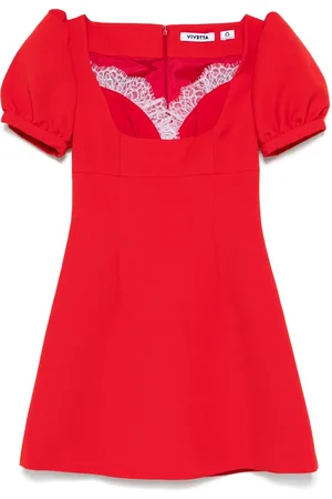 VIVETTA Lace-trim mini dress