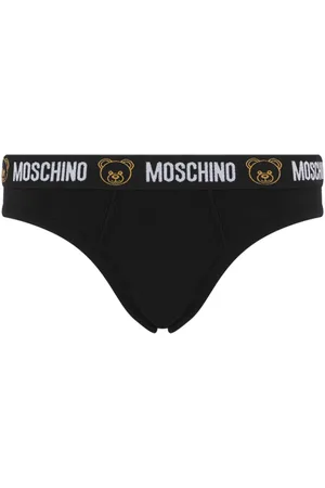 Moschino Logo-waistband stretch-cotton briefs