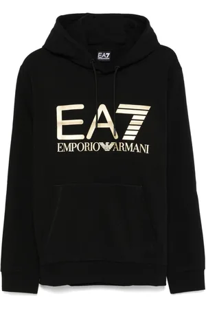 EA7 Logo-print hoodie